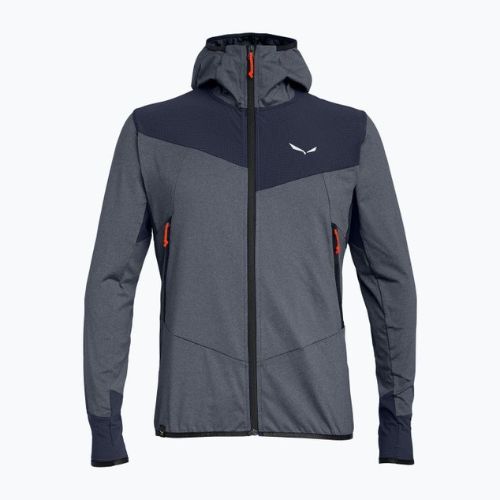 Мъжки суитшърт Salewa Agner Hybrid PL/DST FZ Hoody от полар тъмносин 00-0000027371