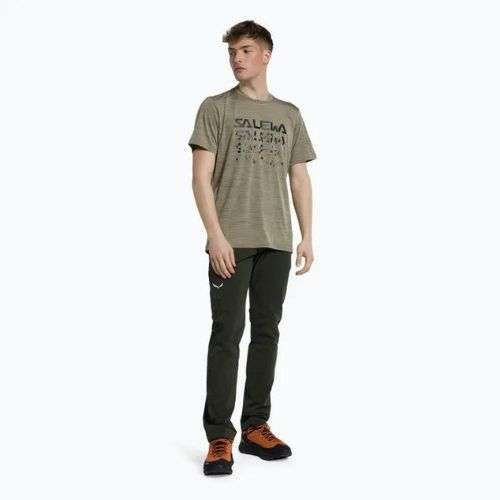 Salewa мъжка риза за трекинг Puez Hybrid 2 Dry brown 00-0000027397