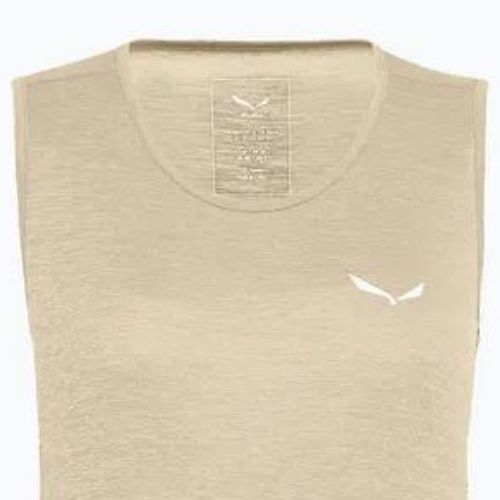Дамска тениска за трекинг Salewa Puez Graphic Dry Tank beige 00-0000027482
