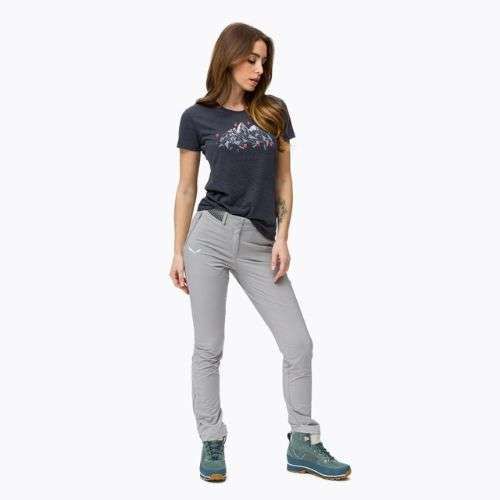 Salewa Geometric Dry дамска тениска за трекинг тъмносиня 00-0000027942
