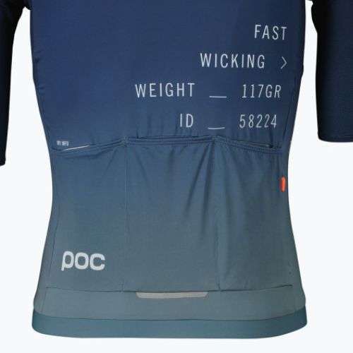 Мъжко колоездачно трико POC Pristine Print gradient turmaline navy