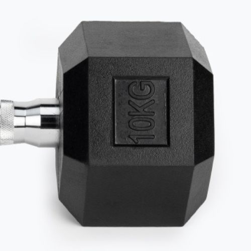 Гумиран дъмбел TREXO Hex HXD100 10 kg
