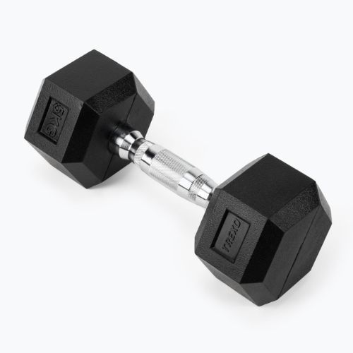 Гумиран дъмбел TREXO Hex HXD50 5 kg