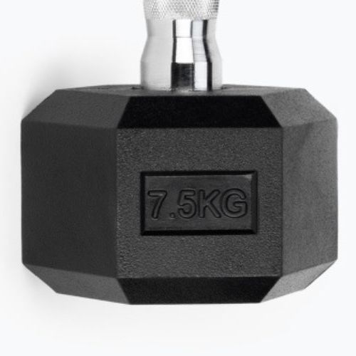 Гумиран дъмбел TREXO Hex HXD75 7.5 kg
