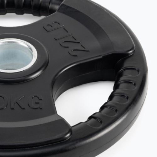 Гумирана чугунена тежест XTREXO черен RW10 10 kg