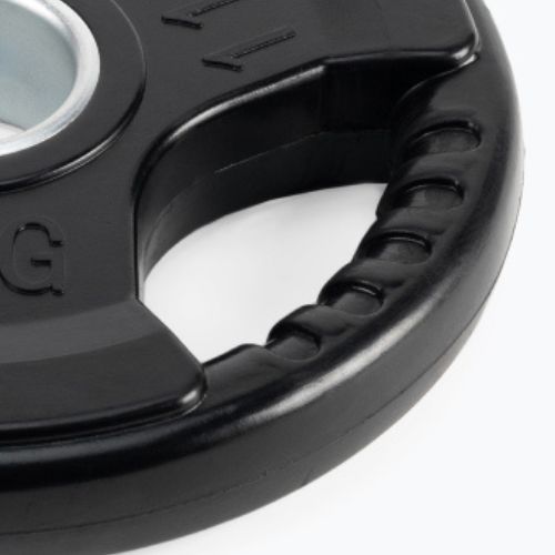 Гумирана чугунена тежест XTREXO черен RW5 5 kg