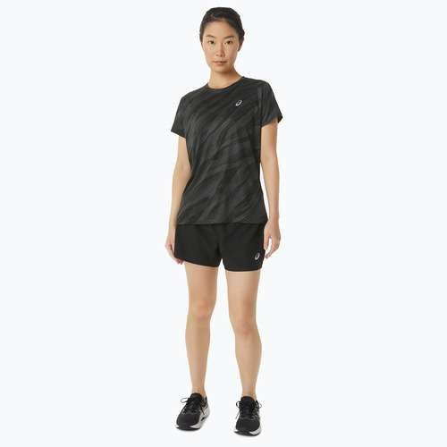 Мъжка тениска за бягане ASICS Core All Over Print graphite grey/performance black