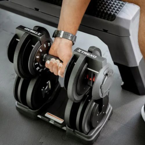 Регулируем дъмбел на TREXO TXO-B4W002 24 кг черен
