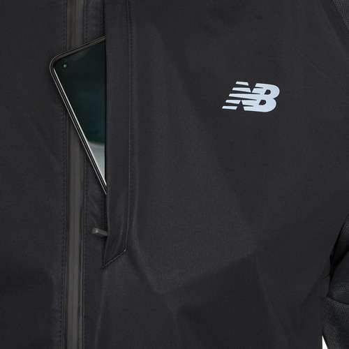 Мъжко яке за бягане New Balance Seasonal Premium Print black