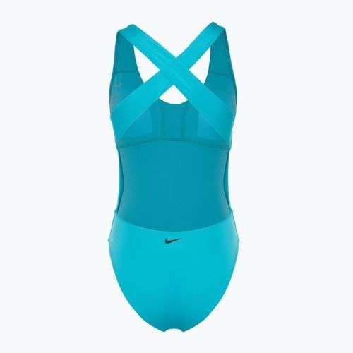Дамски бански костюм от една част Nike Multi Logo Crossback dusty cactus