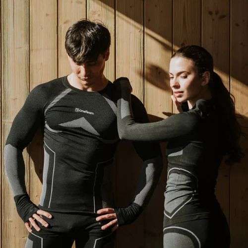 Мъжки комплект термобельо OneTeam Achill black