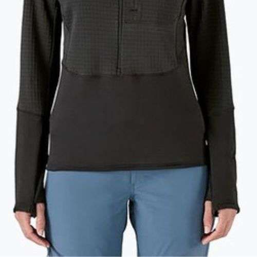 Дамско софтшел яке Patagonia R1 Hybrid Pullover Hoody black
