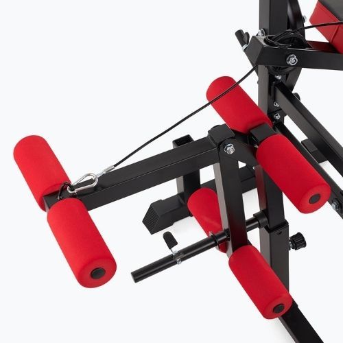 Тренировъчна пейка XTREXO BenchFit Max със стойка и молитвен лост черна