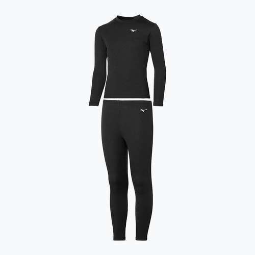 Детски комплект термобельо Mizuno Mid Top&Bottom black