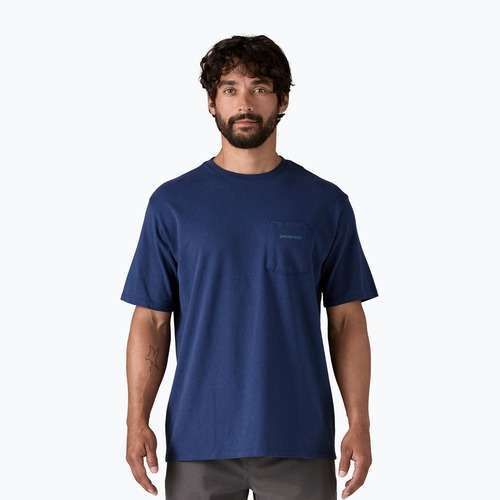 Мъжка тениска Patagonia Boardshort Logo Pocket Responsibili clement blue