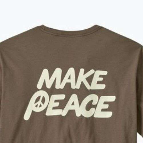 Мъжка тениска Patagonia Balance Organic peace seeds / marlow brown