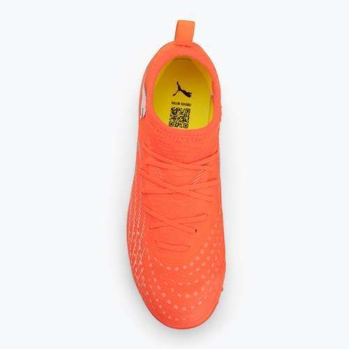 Футболни обувки PUMA Future 9 Match TT + Mid Jr glowing red/puma white/puma black/puma silver