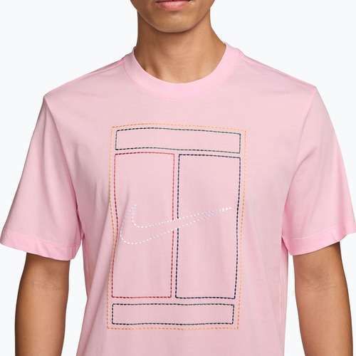 Мъжка тениска Nike Court Heritage pink foam