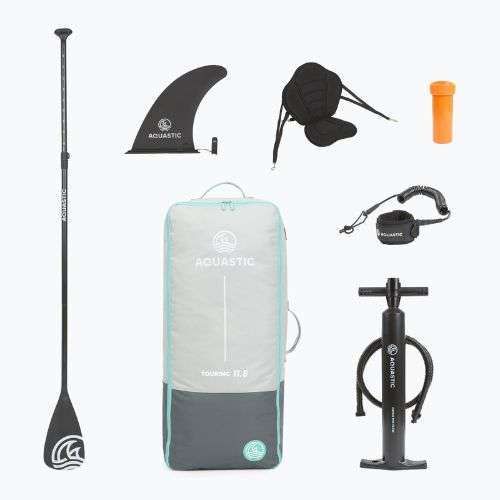 Комплект надуваема дъска SUP Touring 11'6" синьо