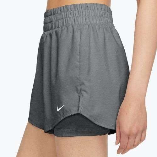 Дамски шорти Nike One Dri-Fit с висока талия 3“ 2In1 smoke grey/heather/white