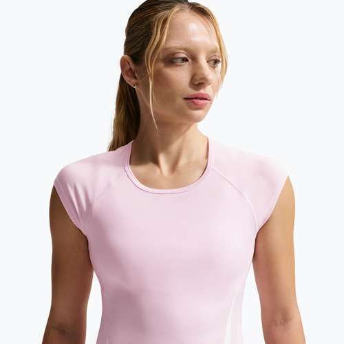 Дамска тениска за бягане Nike Swoosh Run Dri-Fit pink foam/photon dust/white