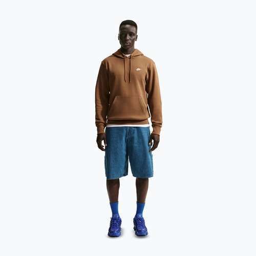 Мъжки суитшърт Nike Club Pullover Hoodie ale brown/ale brown/white