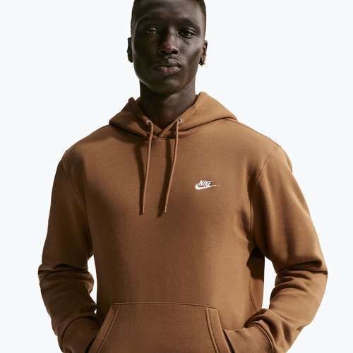 Мъжки суитшърт Nike Club Pullover Hoodie ale brown/ale brown/white