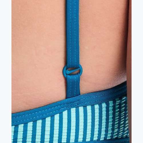 Горнище от бански костюм Nike Ripple Texture Bralette Classic Bikini bleached turquoise