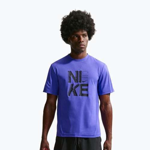 Мъжка тренировъчна тениска Nike Hyverse Dri-Fit Persian violet/black