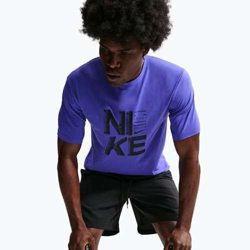 Мъжка тренировъчна тениска Nike Hyverse Dri-Fit Persian violet/black