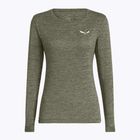 Дамска блуза с дълъг ръкав Salewa Puez Melange Dry faded green melange