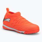 Футболни обувки PUMA Future 9 Match TT + Mid Jr glowing red/puma white/puma black/puma silver