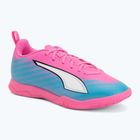 Детски футболни обувки PUMA Ultra 6 Play It Jr poison pink/puma wht/sun stream/bright aqua/puma blk