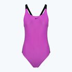 Дамски бански костюм от една част Nike Logo Tape Fastback fuchsia dream