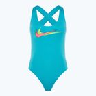 Дамски бански костюм от една част Nike Multi Logo Crossback dusty cactus