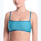 Горнище от бански костюм Nike Ripple Texture Bralette Classic Bikini bleached turquoise