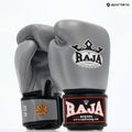 RAJA BOXING Единична стандартна естествена кожа сиви боксови ръкавици 8