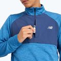 Мъжка блуза с дълъг ръкав за бягане New Balance Athletics Heat Grid 1/2 Zip heron blue 5