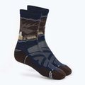 Smartwool Hike Light Cushion Mountain Moose Crew чорапи, тъмночервени
