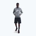 Мъжки суитшърт Nike Club Pullover Hoodie dark grey heather/light smoke grey/white 2