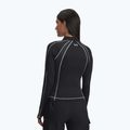 Дамска блуза с дълъг ръкав за тренировка Under Armour ColdGear Textured 1/2 Zip black/white/metalic silver 3