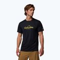 Мъжка тениска Columbia Zero Rules Light Graphic Crew black/scripted peaks