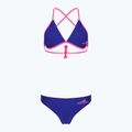 Бански костюм от две части aquafeel Sun Bikini син розов пламъци