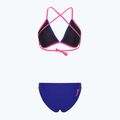 Бански костюм от две части aquafeel Sun Bikini син розов пламъци 2