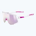 Слънчеви очила UVEX Sequenze clear/mirror pink