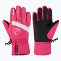 Детски скиорски ръкавици ZIENER Leif GTX-Z tie-dye pop pink