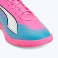 Детски футболни обувки PUMA Ultra 6 Play It Jr poison pink/puma wht/sun stream/bright aqua/puma blk 7