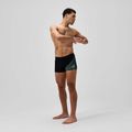 Мъжки боксерки за плуване Speedo Medley Logo Aquashort black/alfalfa green 2