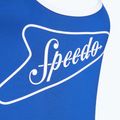 Дамски цял бански костюм Speedo Solid Bound Scoop turkish sea/bright white 3