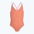 Детски цял бански костюм Nike Ocean Bound Ripple Texture Lace Up pink glow